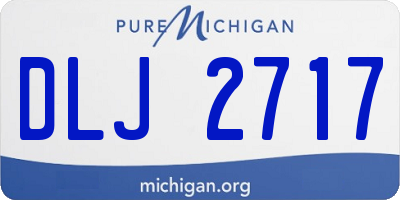 MI license plate DLJ2717