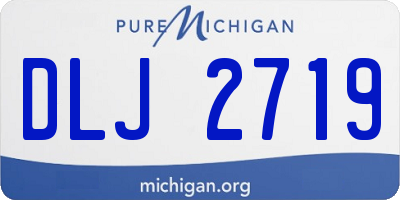 MI license plate DLJ2719