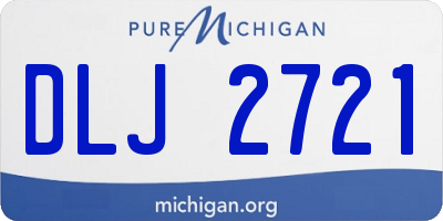 MI license plate DLJ2721