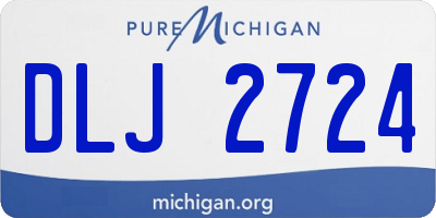 MI license plate DLJ2724