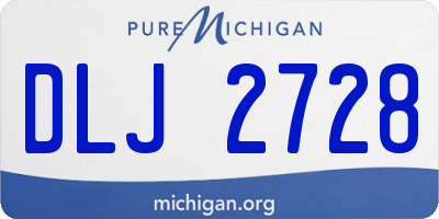 MI license plate DLJ2728