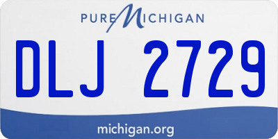 MI license plate DLJ2729