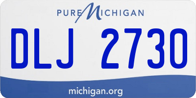 MI license plate DLJ2730