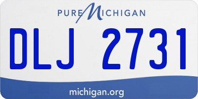 MI license plate DLJ2731