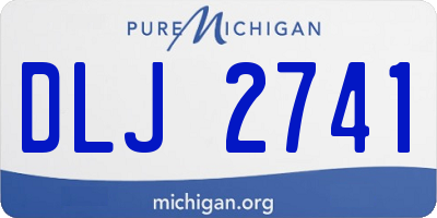 MI license plate DLJ2741