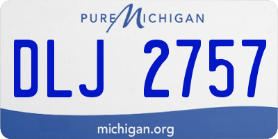 MI license plate DLJ2757