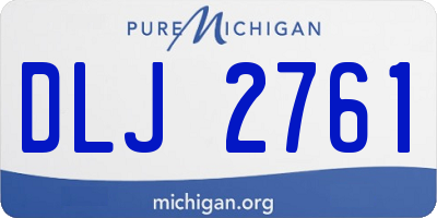 MI license plate DLJ2761