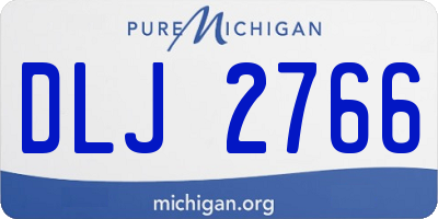 MI license plate DLJ2766