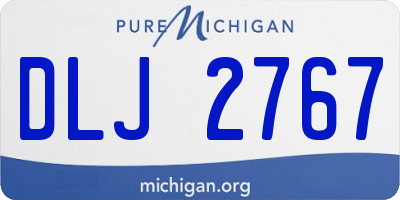 MI license plate DLJ2767