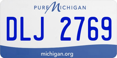 MI license plate DLJ2769