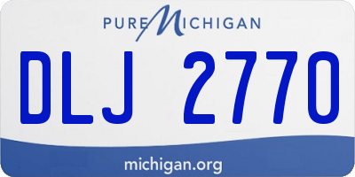 MI license plate DLJ2770