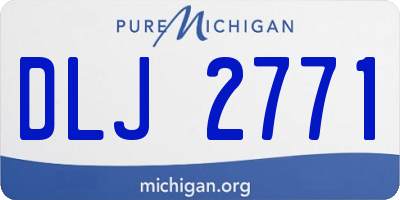 MI license plate DLJ2771
