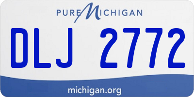 MI license plate DLJ2772
