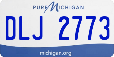 MI license plate DLJ2773
