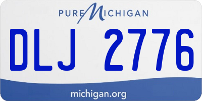 MI license plate DLJ2776