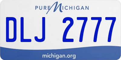 MI license plate DLJ2777