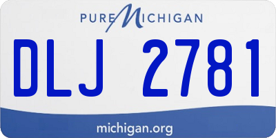 MI license plate DLJ2781