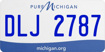 MI license plate DLJ2787
