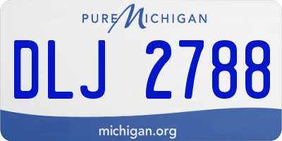 MI license plate DLJ2788