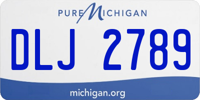 MI license plate DLJ2789