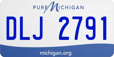 MI license plate DLJ2791