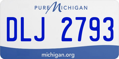 MI license plate DLJ2793