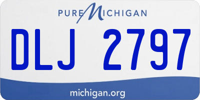 MI license plate DLJ2797