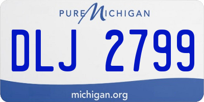 MI license plate DLJ2799