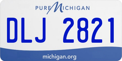 MI license plate DLJ2821