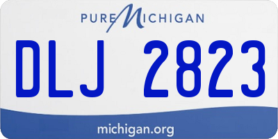 MI license plate DLJ2823
