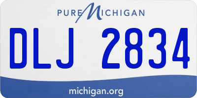 MI license plate DLJ2834
