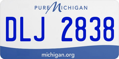 MI license plate DLJ2838
