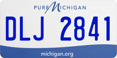 MI license plate DLJ2841