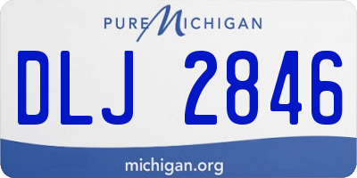MI license plate DLJ2846