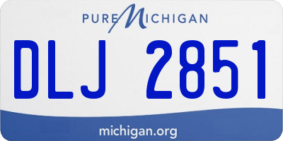 MI license plate DLJ2851