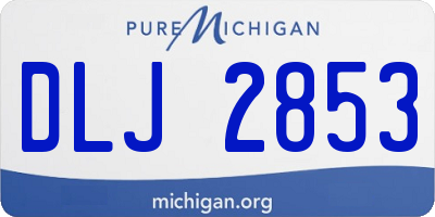 MI license plate DLJ2853