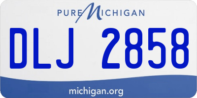 MI license plate DLJ2858