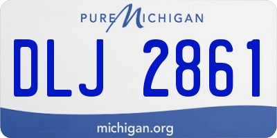 MI license plate DLJ2861