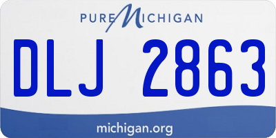 MI license plate DLJ2863