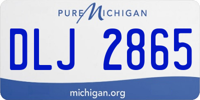 MI license plate DLJ2865