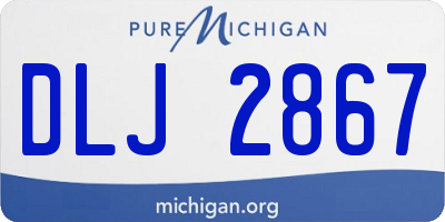 MI license plate DLJ2867