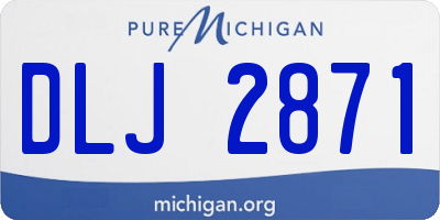 MI license plate DLJ2871