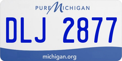 MI license plate DLJ2877