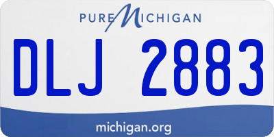 MI license plate DLJ2883