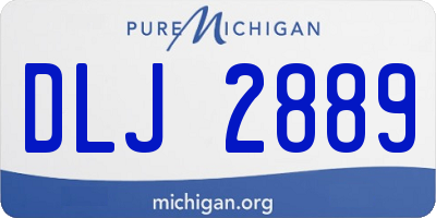 MI license plate DLJ2889