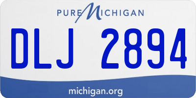 MI license plate DLJ2894