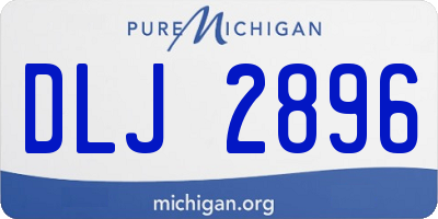 MI license plate DLJ2896