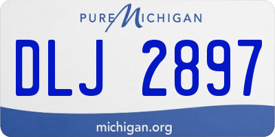MI license plate DLJ2897