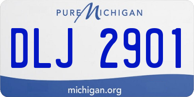 MI license plate DLJ2901