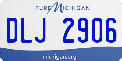MI license plate DLJ2906